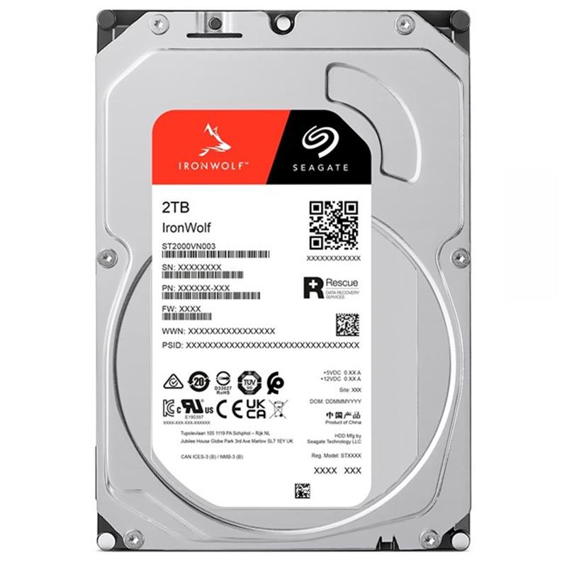 2 TB SEAGATE 3.5 IRONWOLF SATA3 5400RPM 64MB ST2000VN003 (3 YIL RESMI DIST GARANTILI)