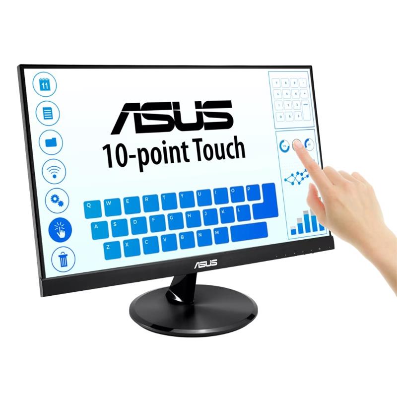 21.5 ASUS VT229H IPS 5MS 60MHZ 1XVGA 1XHDMI FHD 1920X1080 HOPARLÖR ÇERÇEVESİZ DÜŞÜK MAVİ IŞIK DOKUNMATİK EKRAN VESA