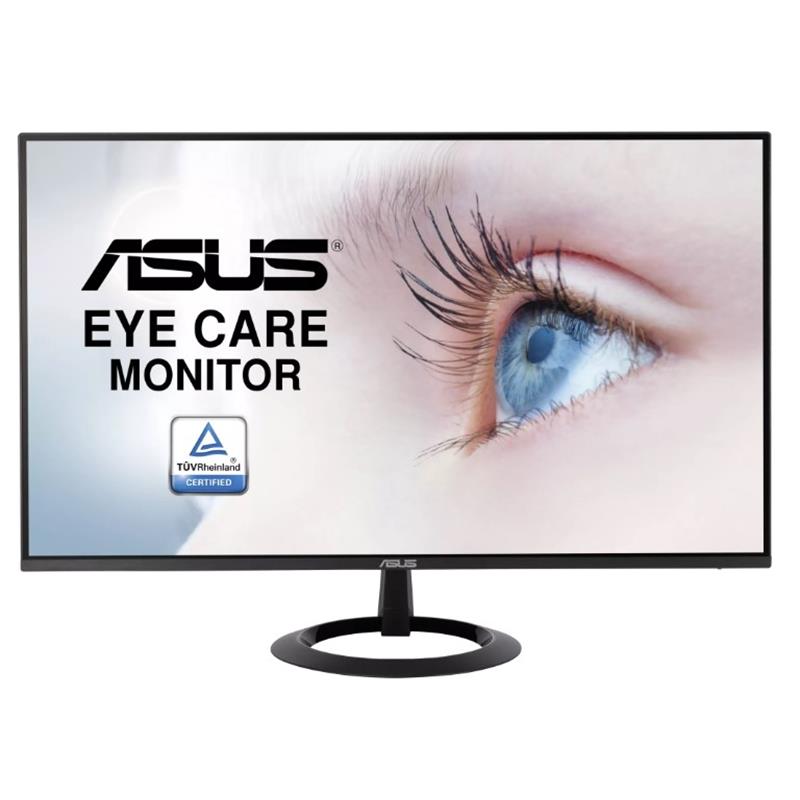 24 ASUS VZ24EHE IPS 1MS 75MHZ 1XVGA 1XHDMI FHD 1920X1080 ÇERÇEVESİZ DÜŞÜK MAVİ IŞIK FLICKER-FREE VESA SİYAH