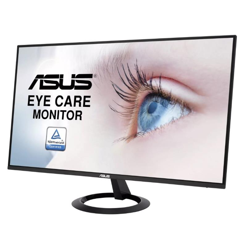 24 ASUS VZ24EHE IPS 1MS 75MHZ 1XVGA 1XHDMI FHD 1920X1080 ÇERÇEVESİZ DÜŞÜK MAVİ IŞIK FLICKER-FREE VESA SİYAH