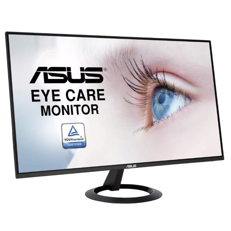 24 ASUS VZ24EHE IPS 1MS 75MHZ 1XVGA 1XHDMI FHD 1920X1080 ÇERÇEVESİZ DÜŞÜK MAVİ IŞIK FLICKER-FREE VESA SİYAH