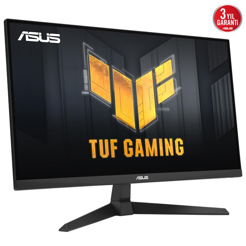 27 ASUS TUF GAMING VG279Q3A IPS 1MS 180MHZ 2XHDMI 1XDP FHD 1920X1080 HOPARLÖR FLICKER-FREE DÜŞÜK MAVİ IŞIK VESA SİYAH