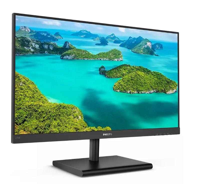 27 PHILIPS 275E1S/00 IPS 4MS 75MHZ 1XVGA 1XHDMI 1XDP QUAD HD 2560X1440 FREESYNC FLICKER-FREE VESA SİYAH