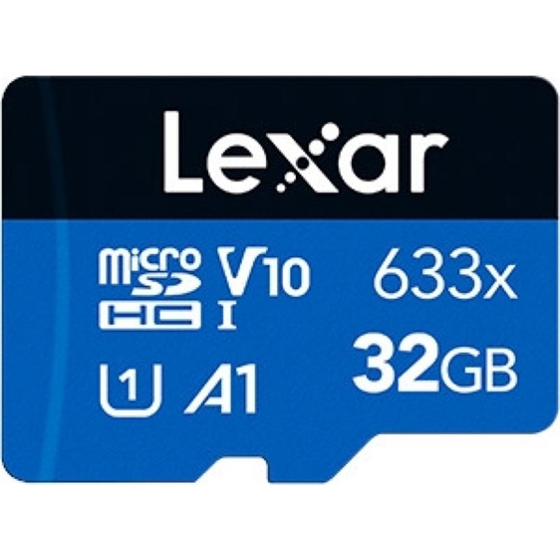 32GB LEXAR LSDMI32GBB633A 633X MICROSDHC HIGH-PERFORMANCE C10 A1 V10 U1 HAFIZA KARTI