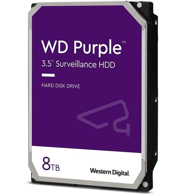 8 TB WD 3.5 PURPLE SATA3 5640RPM 128MB 7/24 GUVENLIK WD84PURZ (3 YIL RESMI DIST GARANTILI)