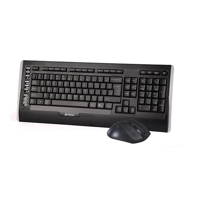 A4 TECH 9300F Q USB SİYAH MM KABLOSUZ KLAVYE MOUSE SET