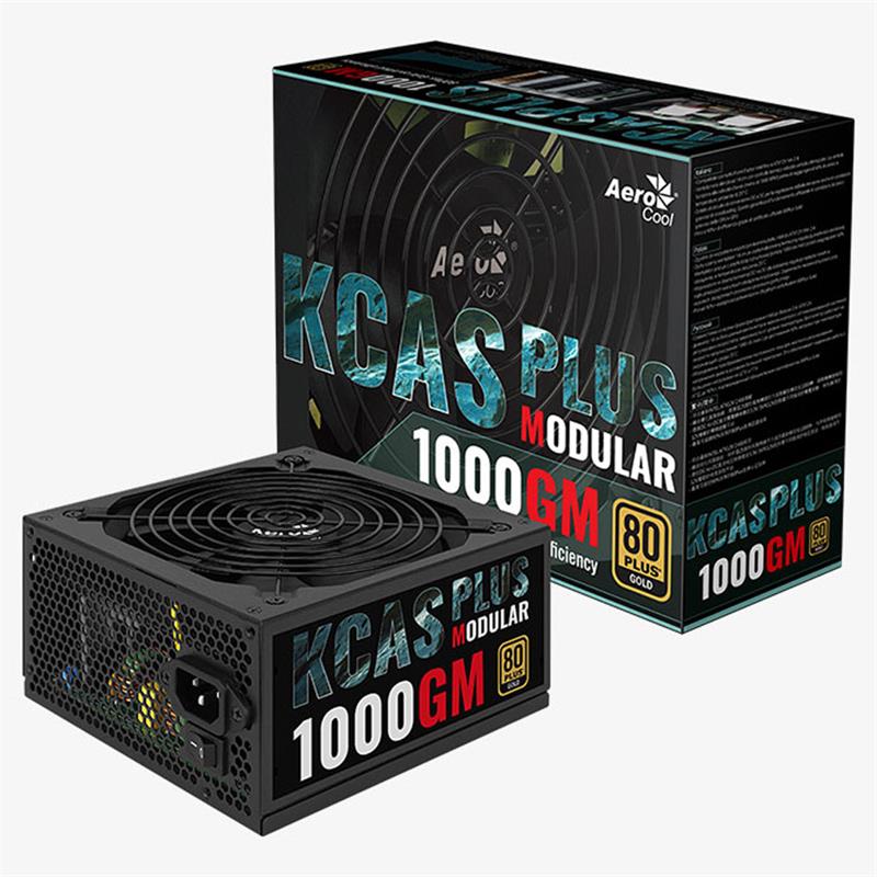 AEROCOOL KCASP1000GM 1000W 100-240V AC 14CM FAN 80+ GOLD GÜÇ KAYNAĞI