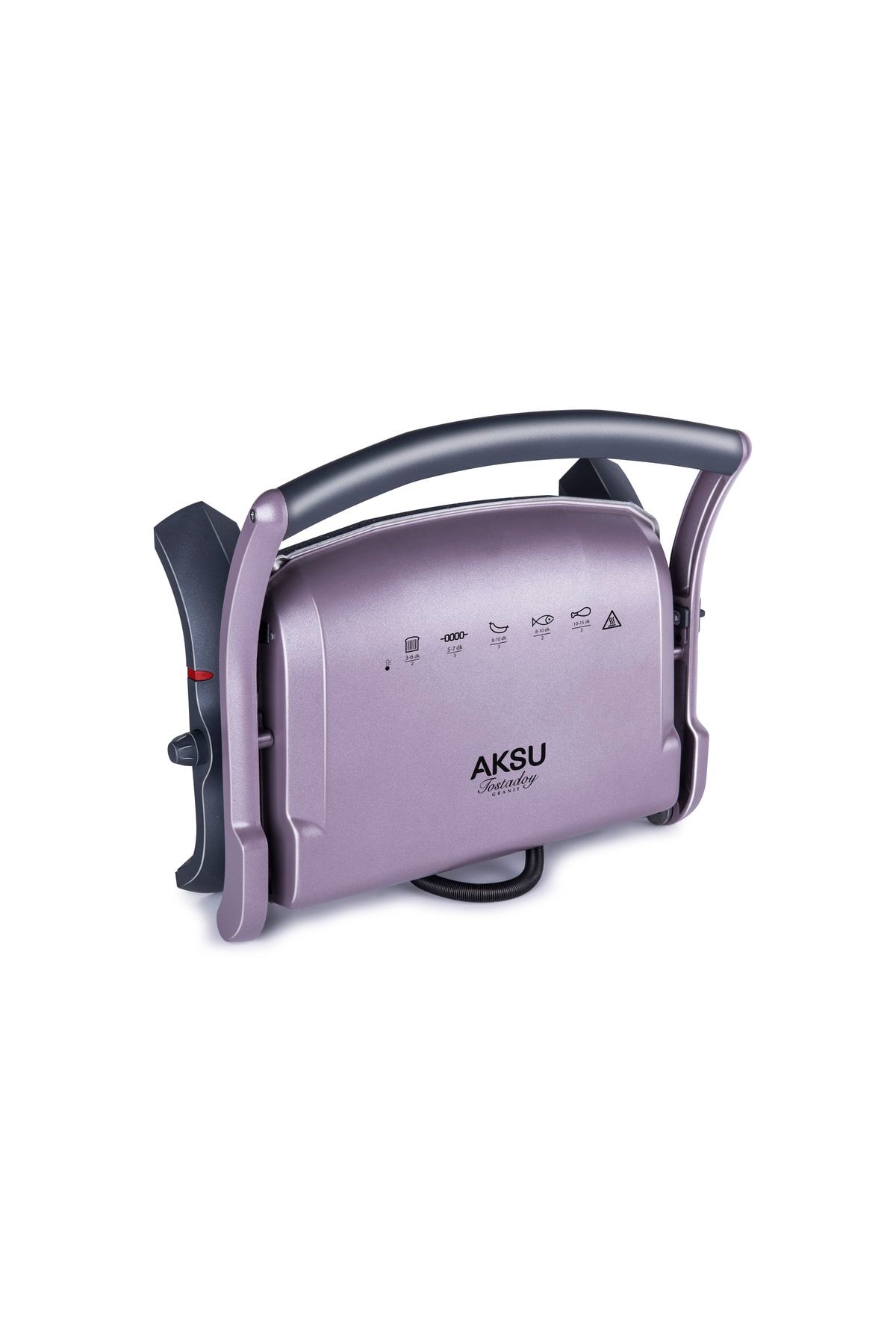 AKSU T28e Tostadoy Granit 1800W Izgara ve Tost Makinesi Violet