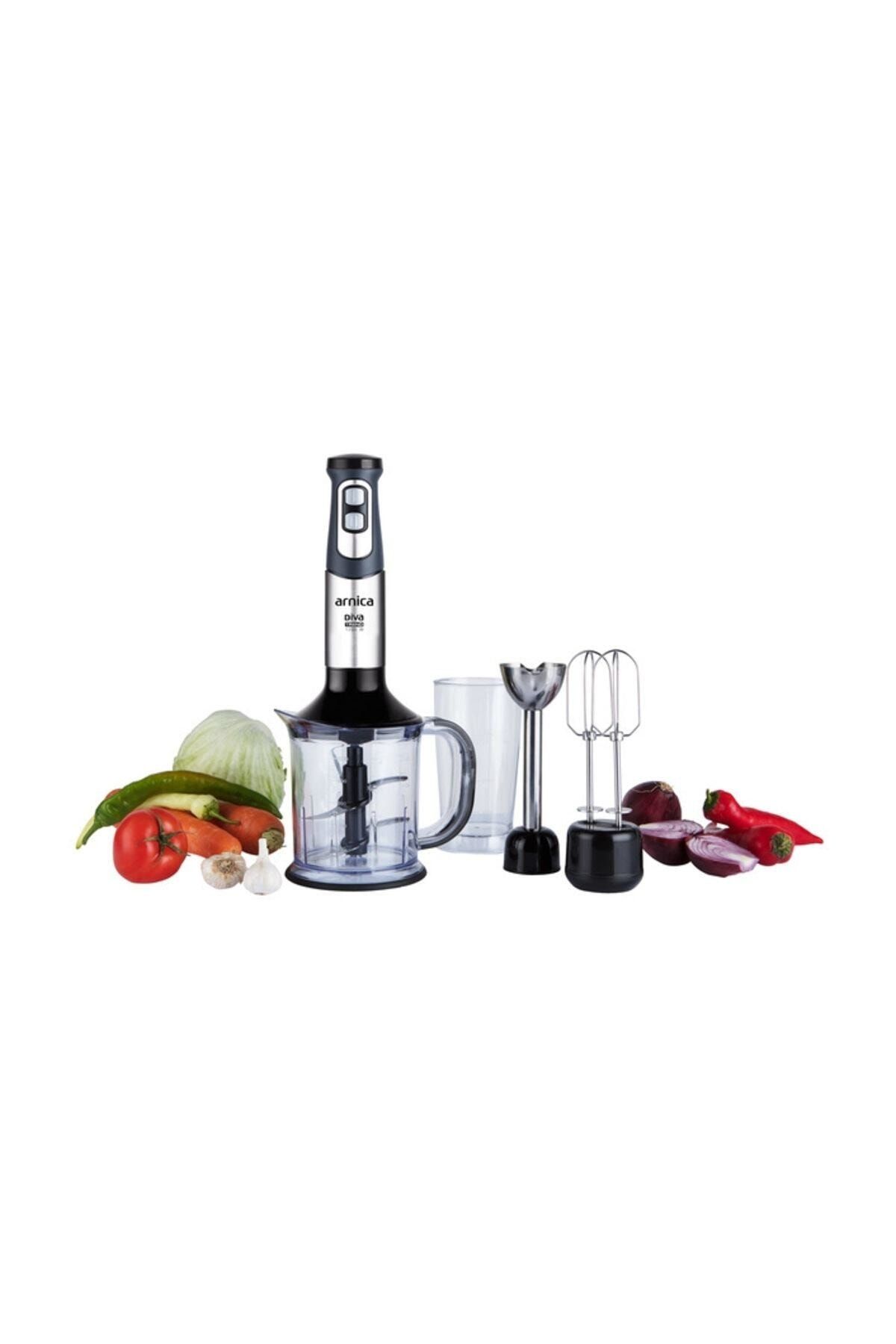 Arnica Diva Trend Gümüş 1200 W Blender Seti GH21592