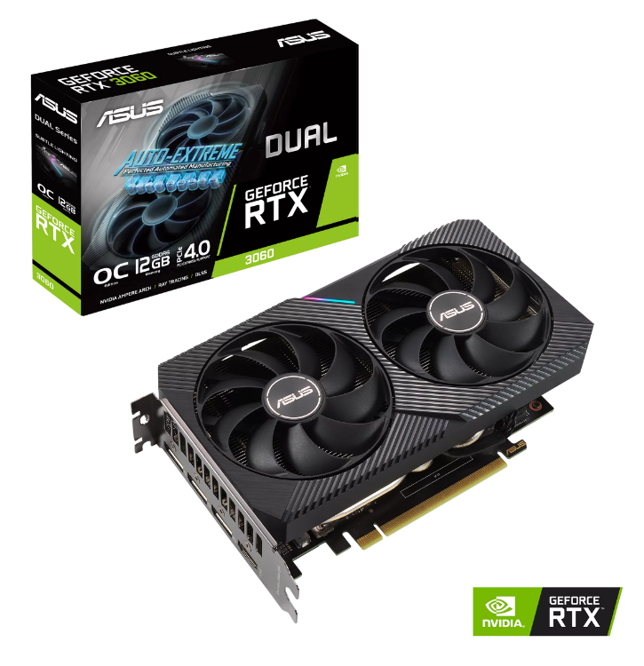 ASUS GEFORCE DUAL-RTX3060-O12G-V2 12GB GDDR6 192BIT 1XHDMI 3XDP EKRAN KARTI