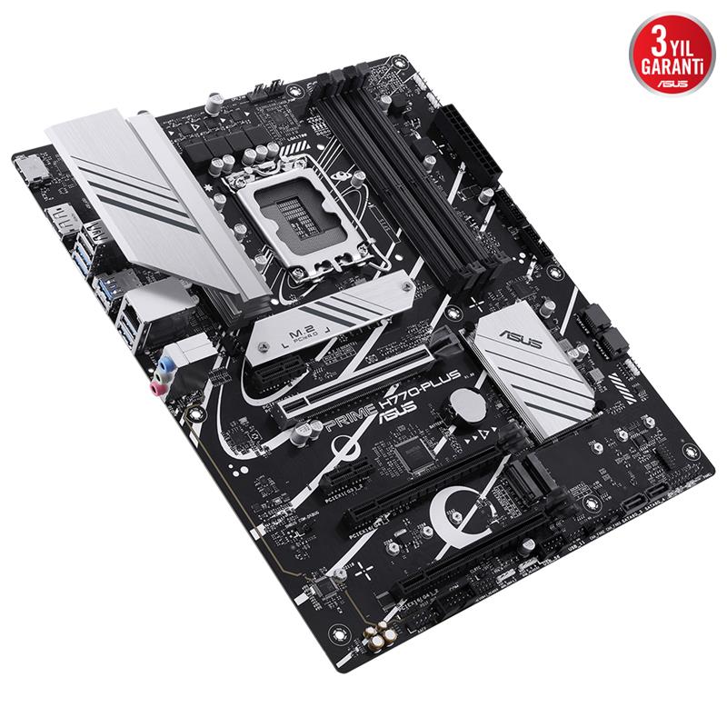 ASUS PRIME H770-PLUS DDR5 7200MHZ 1XHDMI 1XDP 3XM.2 USB 3.2 ATX 1700P (13. VE 12.NESİL İŞLEMCİ UYUMLU)