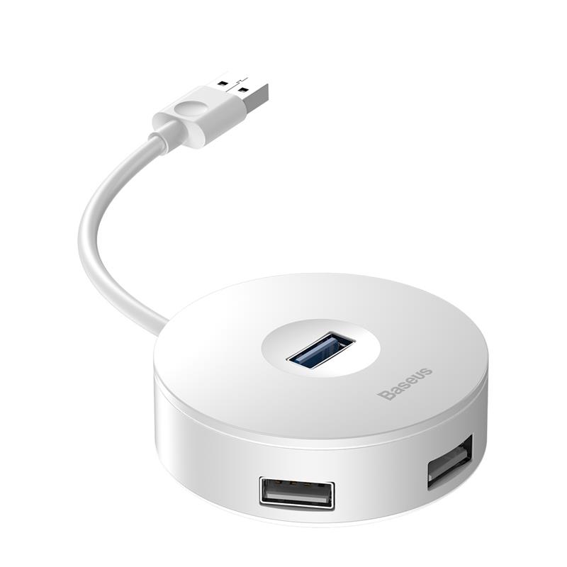 BASEUS ROUND BOX CAHUB-F02 USB HUB BEYAZ ÇIKIŞ:1XUSB 3.0 3XUSB 2.0 1XMIKRO USB GIRIS: USB