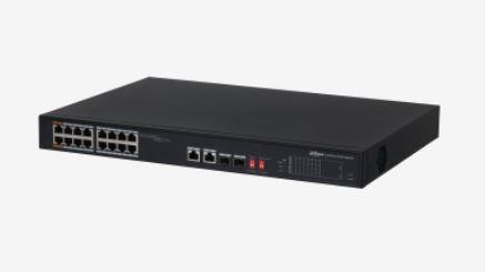 DAHUA PFS3218-16ET-135 16 PORT GIGABIT +1XRJ45/ 1XGB SFP COMBO 135W POE RACKMOUNT SWITCH