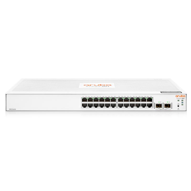 HPE JL812A 1830 24 PORT GIGABIT + 2X1GB SFP UPLINK YÖNETİLEBİLİR RACKMOUNT SWITCH