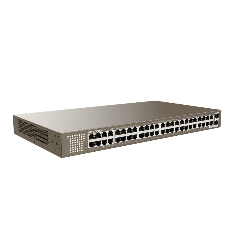 IP-COM G3350F 48 PORT GIGABIT + 2X1GB SFP UPLINK L2 CLOUD YÖNETİLEBİLİR RACKMOUNT SWITCH