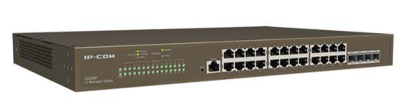 IP-COM G5328F 24 PORT GIGABIT + 4X1GB SFP UPLINK L3 YÖNETİLEBİLİR RACKMOUNT SWITCH