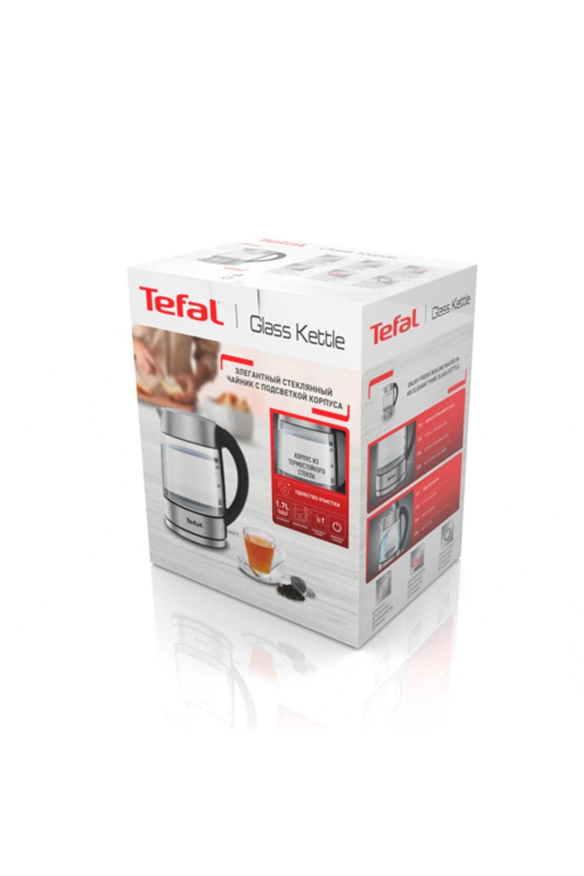 TEFAL Işıklı Cam Kettle - 1.7 L