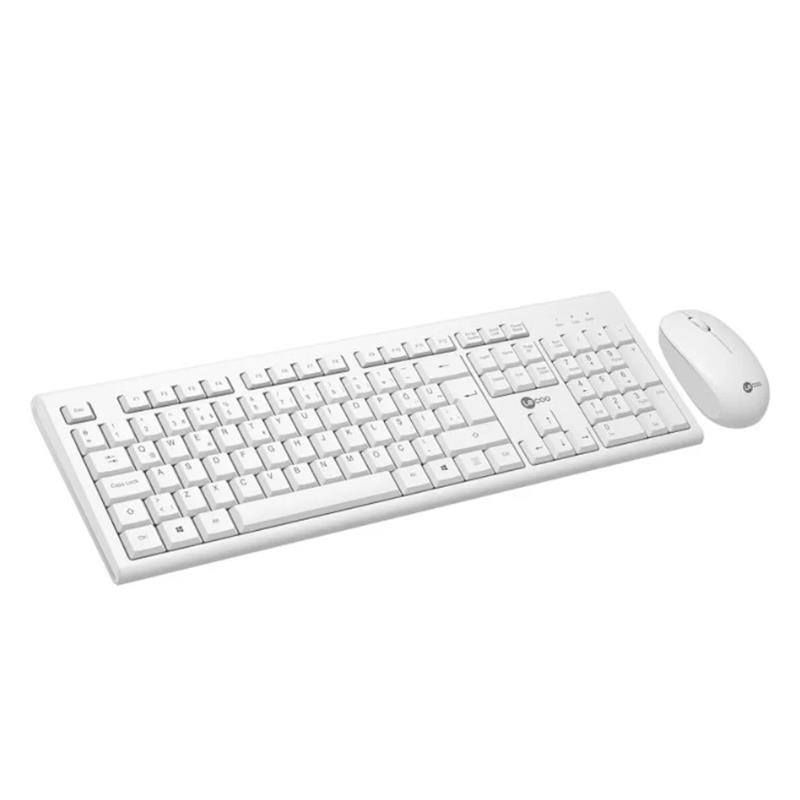 LECOO KABLOSUZ TÜRKÇE Q KLAVYE MOUSE SET BEYAZ KW200-B