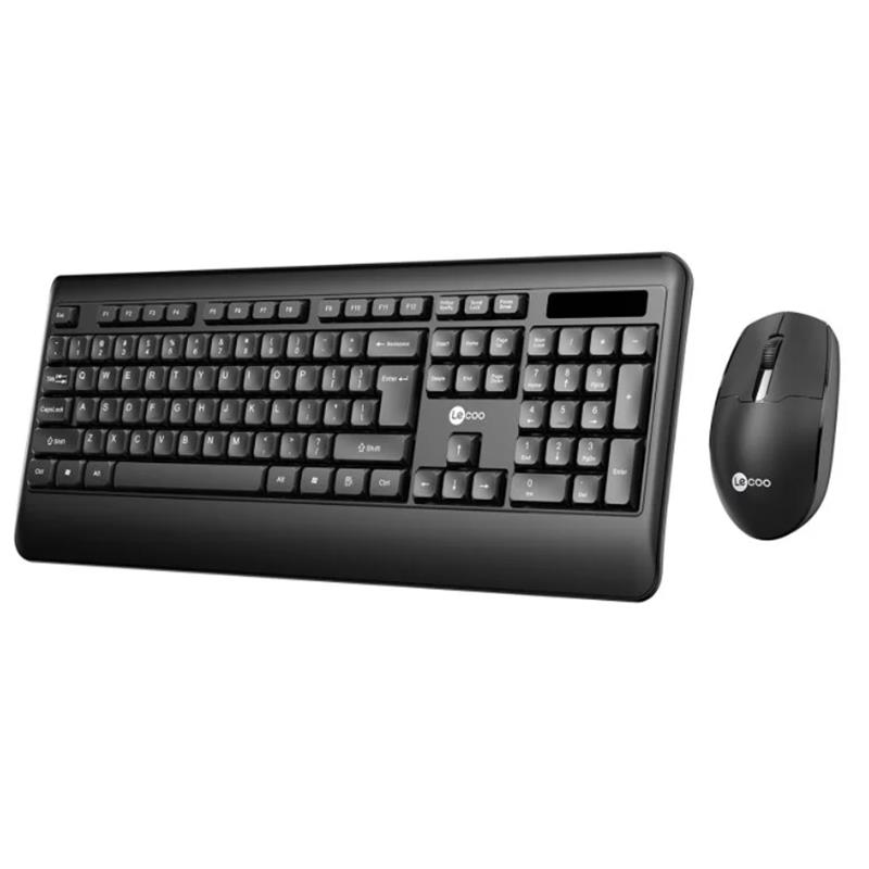 LECOO KABLOSUZ TÜRKÇE Q KLAVYE MOUSE SET SİYAH KW202-S