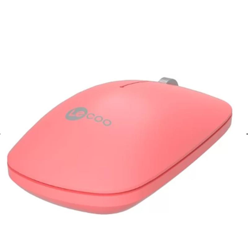 LECOO USB OPTİK KABLOSUZ MOUSE PEMBE WS214-P