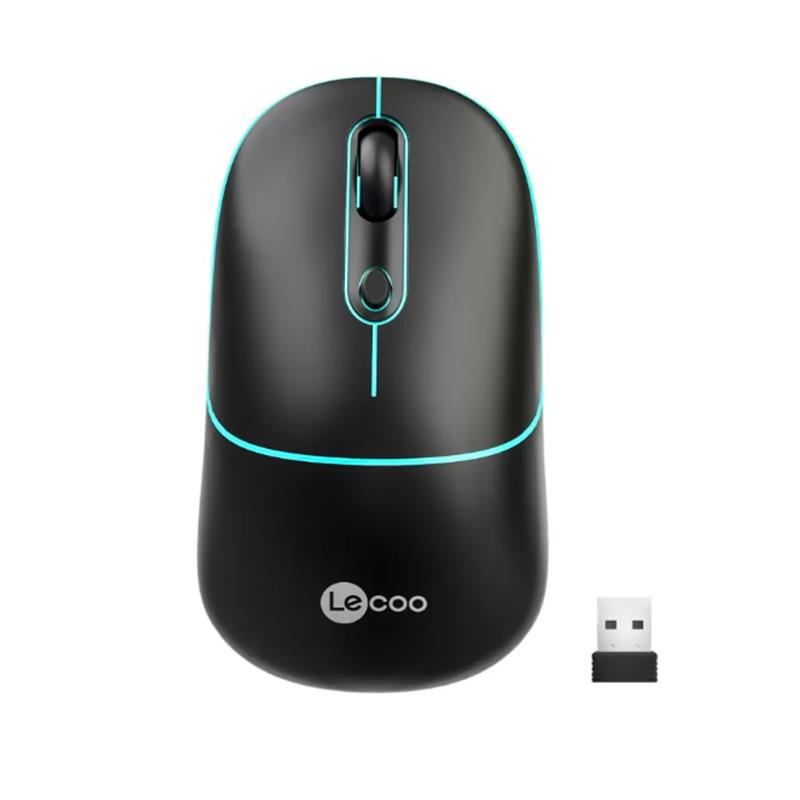 LECOO USB OPTİK KABLOSUZ MOUSE SİYAH WS210-S