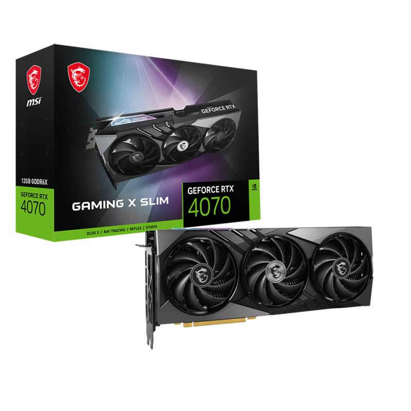 MSI GEFORCE RTX4070 GAMING X SLIM 12G 12GB GDDR6X 192BIT EKRAN KARTI