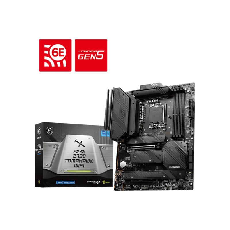 MSI MAG Z790 TOMAHAWK WIFI DDR5 7200MHZ 4XM.2 1XHDMI 1XDP USB 3.2 1700 ATX (12. / 13. VE 14. NESİL İŞLEMCİ UYUMLU)