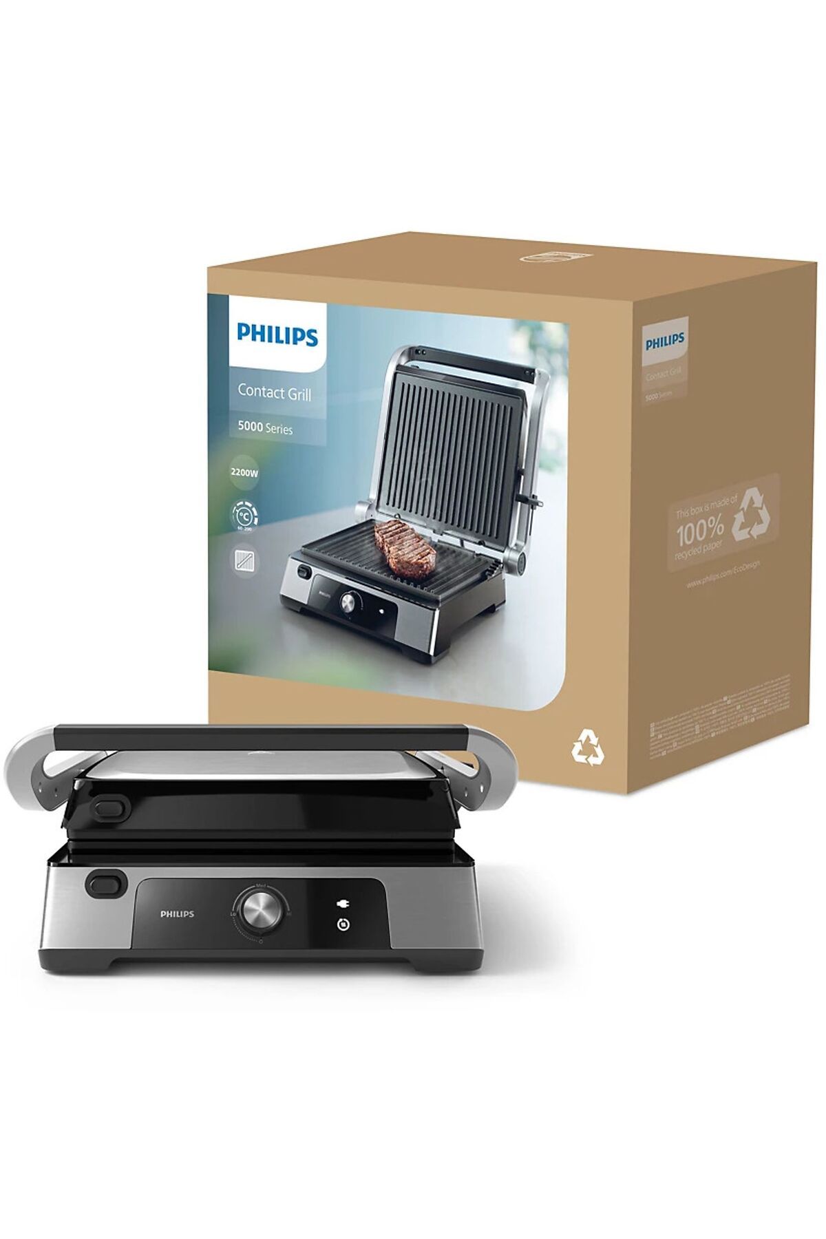 Philips 5000 Serisi Contact Grill 2200 W Tost Makinesi  HD6301/90 