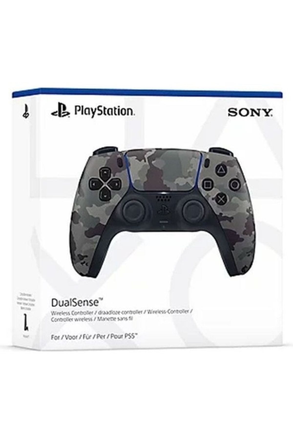 Ps5 Dualsense Controller Gamepad Gri Kamuflaj