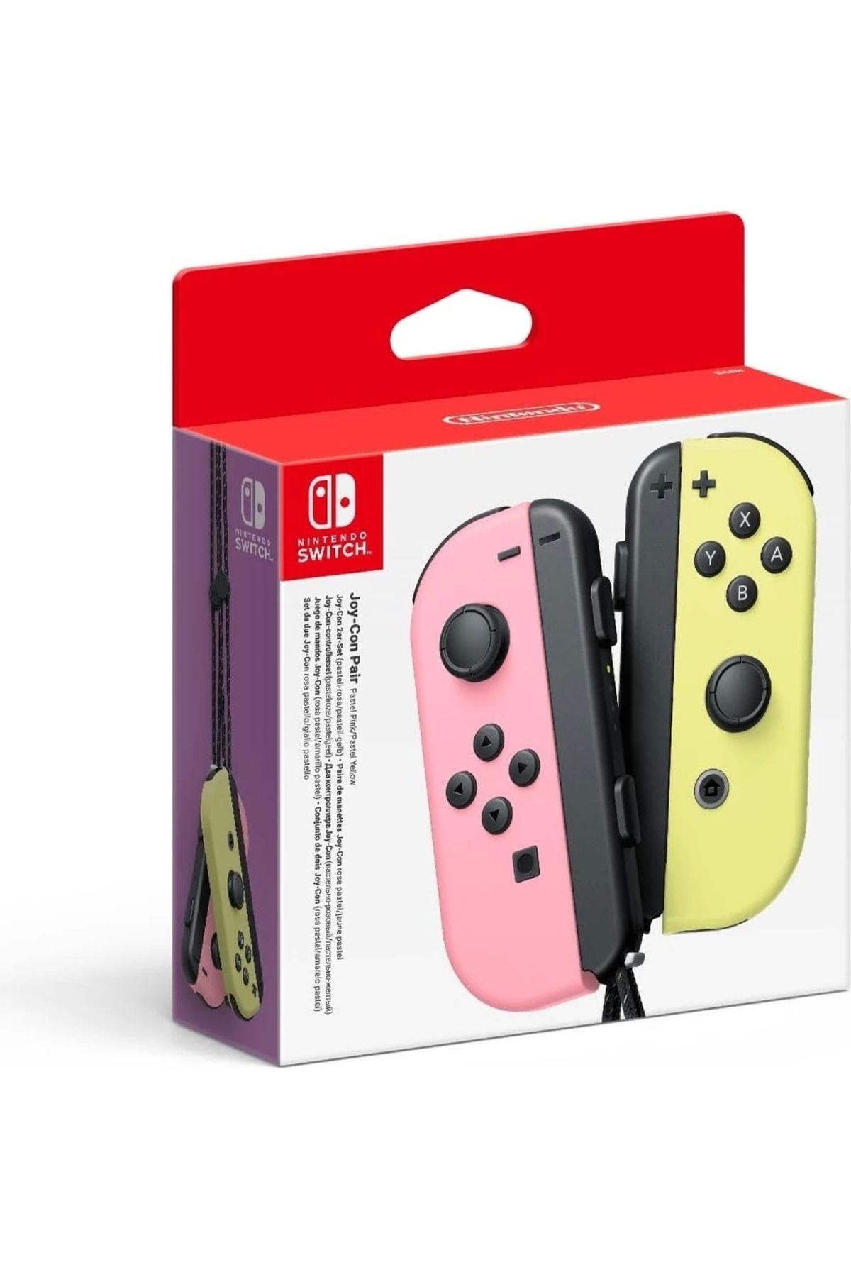 Nintendo Switch JoyCon Pastel Pink Yellow Pembe Sarı Pastel