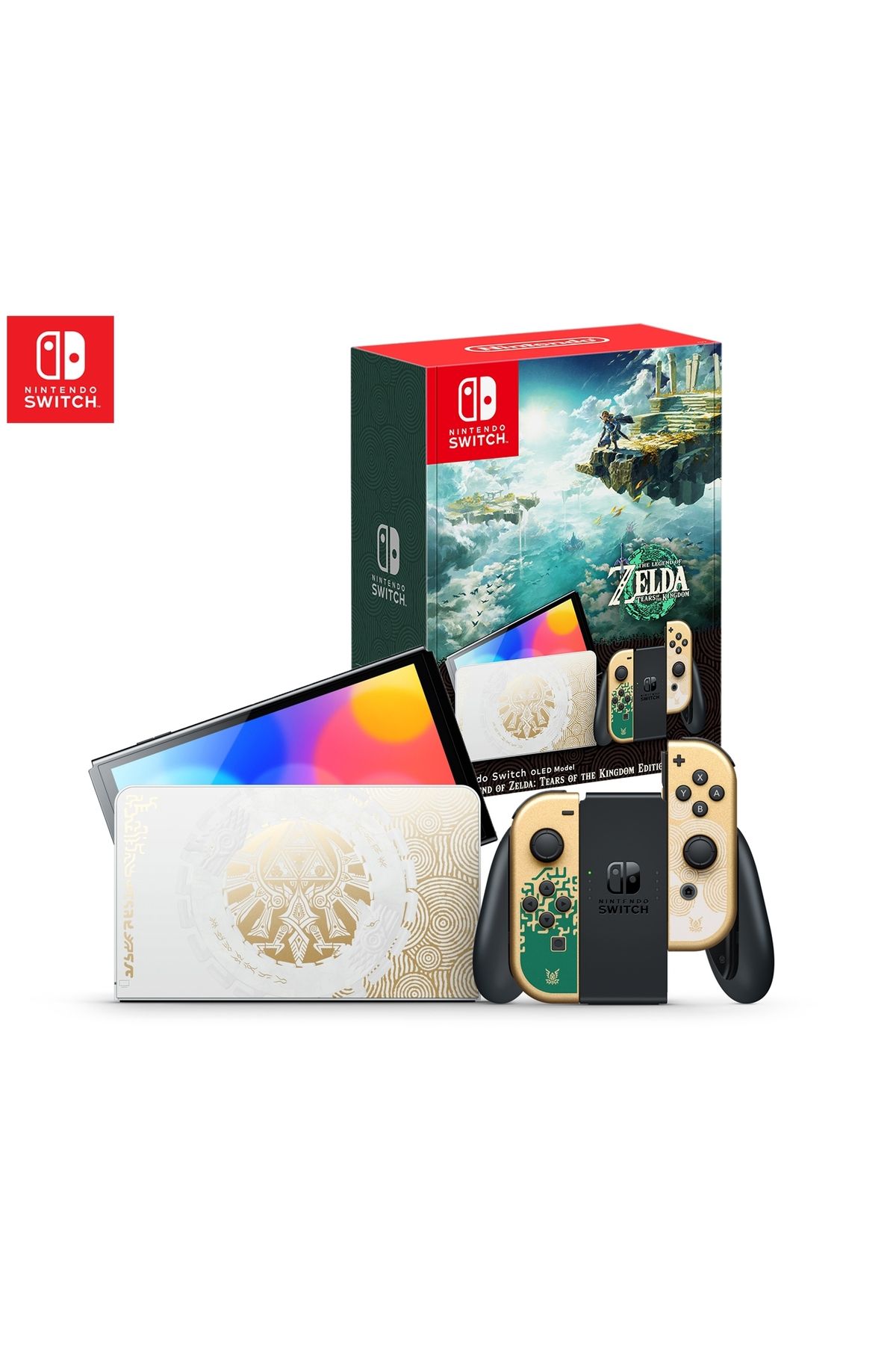 Nintendo Switch Oled Model Konsol Zelda Tears Of The Kingdom Limited Edition