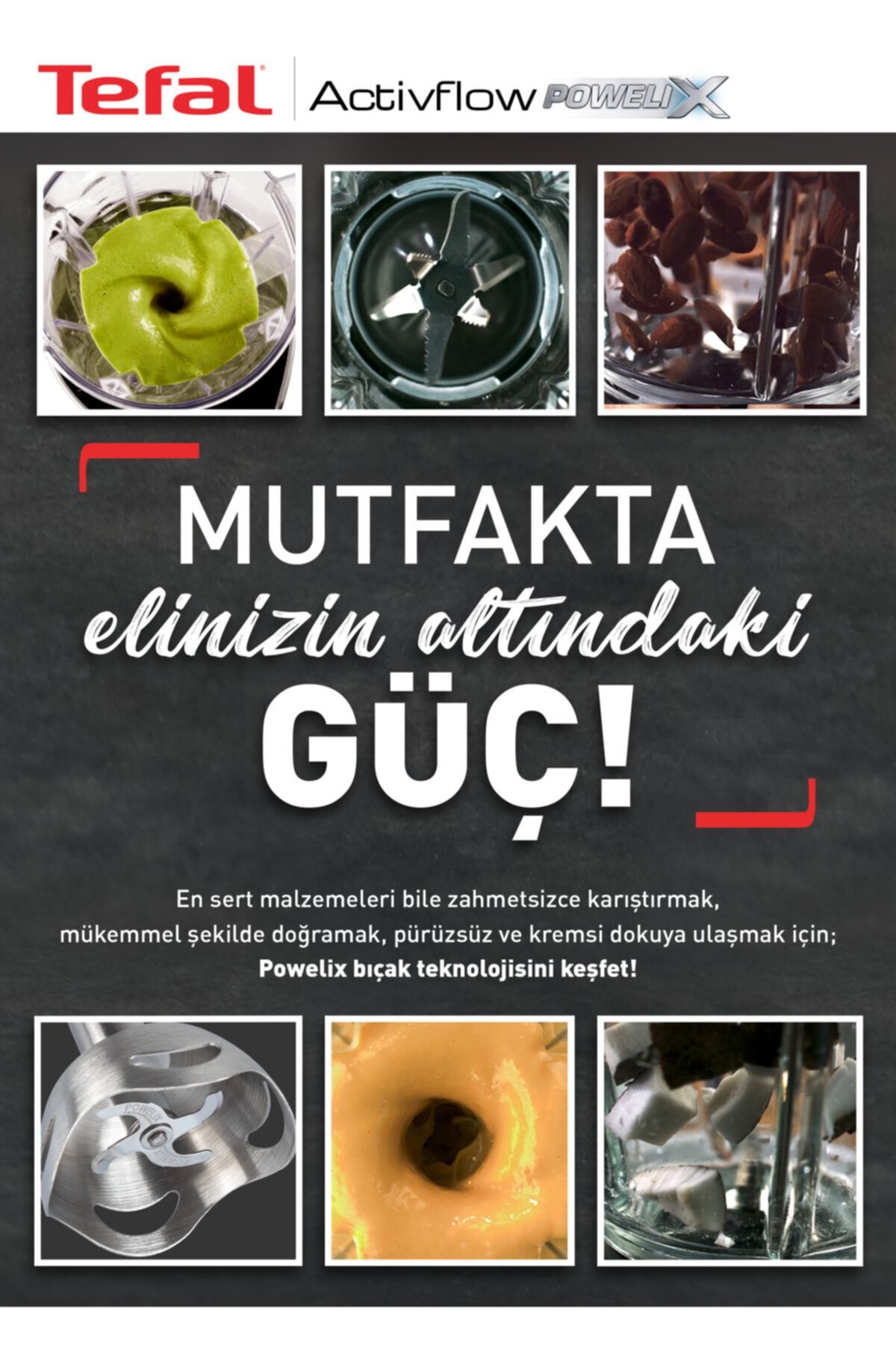 TEFAL POWELIX ACTIFLOV EXPERT GUMUS BLENDER SETI