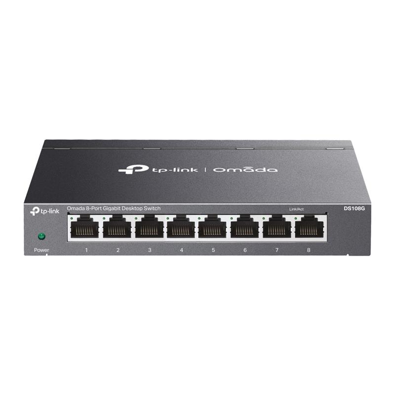 TP-LINK OMADA DS108G 8 PORT GIGABIT MASAÜSTÜ METAL KASA SWITCH