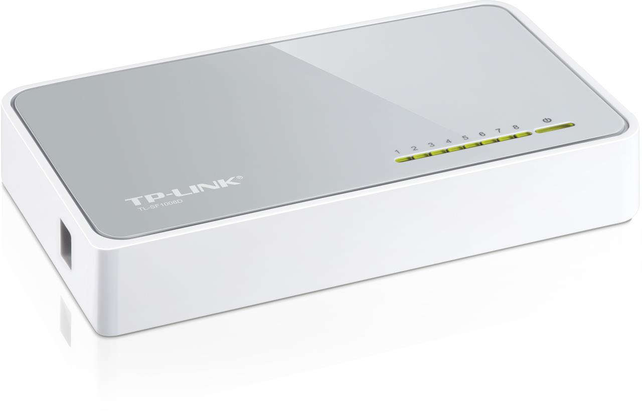 TP-LINK TL-SF1008D 8 PORT 10/100 PLASTİK KASA SWITCH