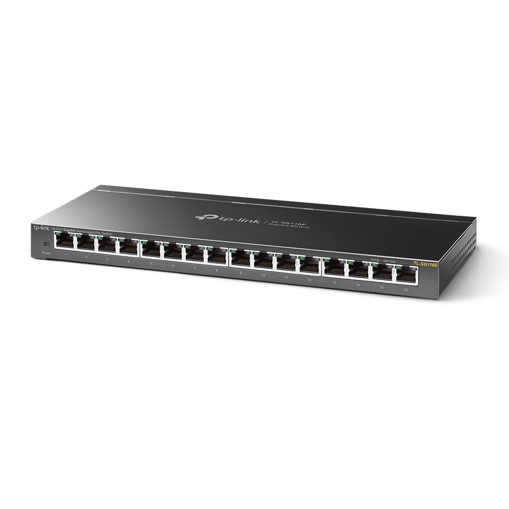 TP-LINK TL-SG116E 16 PORT GIGABIT METAL KASA SWITCH