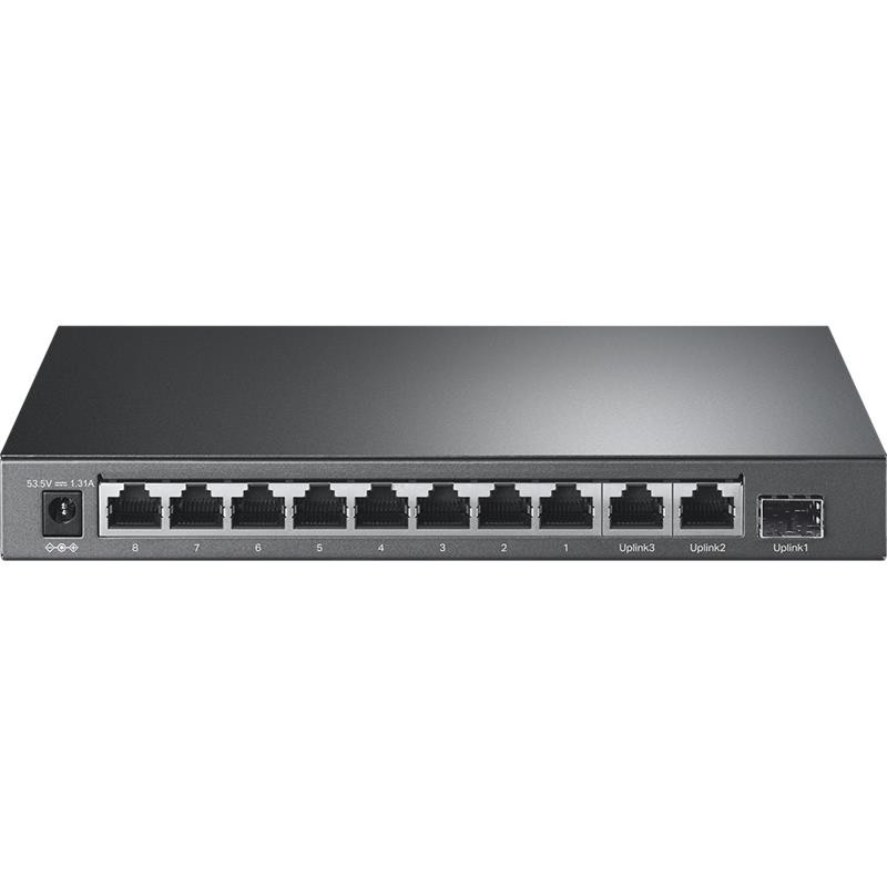 TP-LINK TL-SL1311P 8 PORT 10/100 + 2XGIGABIT RJ45 PORT +1 PORT SFP YONETILEMEZ POE SWITCH