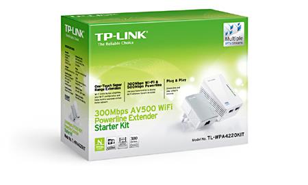 TP-LINK TL-WPA4220 KIT 300MBPS AV600 PRIZ TİPİ POWERLINE GENISLETICI