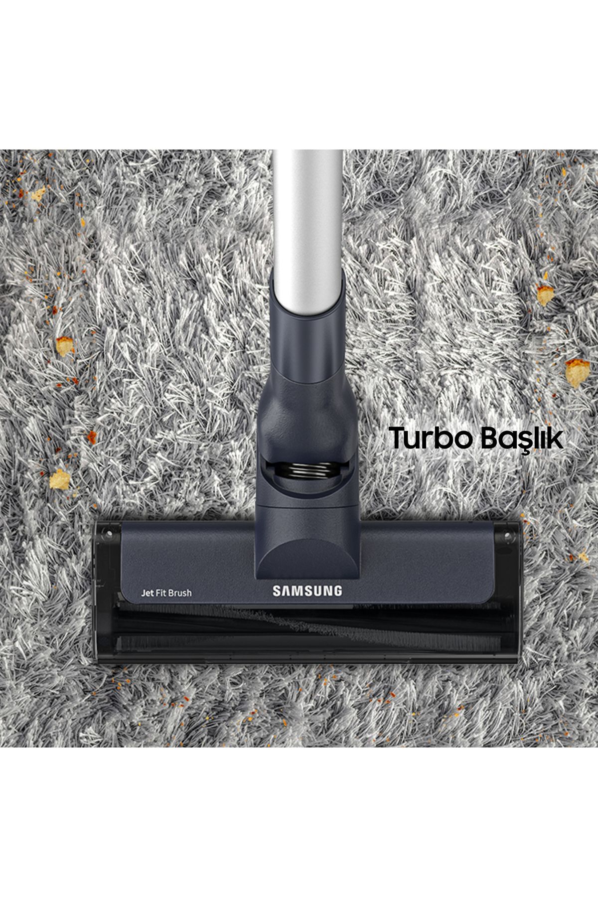 Samsung VS15A6031R4 Jet 60 Şarjlı Dikey Süpürge, 150W Emiş Gücü, Dijital İnvertör Motor